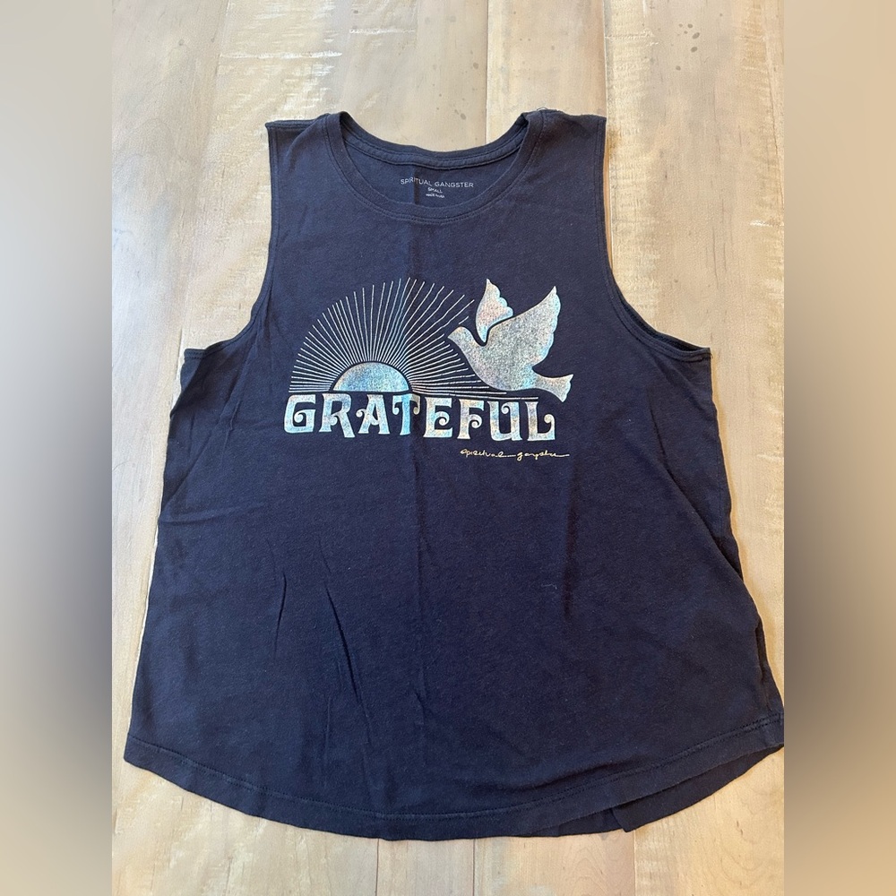 Spiritual Gangster women’s S cotton tank top